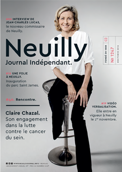 Neuilly journal couverture Claire Chazal