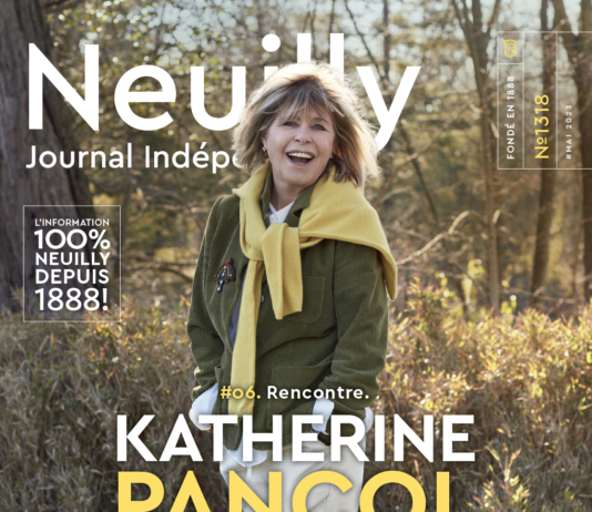 Couverture du Neuilly Journal de mai 2023. Rencontre avec Katherine Pancol