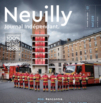 Couverture du Neuilly Journal de mai 2023. Rencontre avec la 5ème compagnie des sapeurs-pompiers de Paris