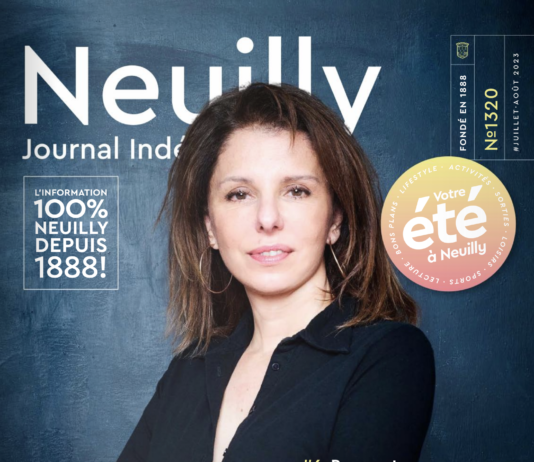 Couverture du Neuilly Journal de juillet aout 2023. Rencontre avec Judith Elmaleh