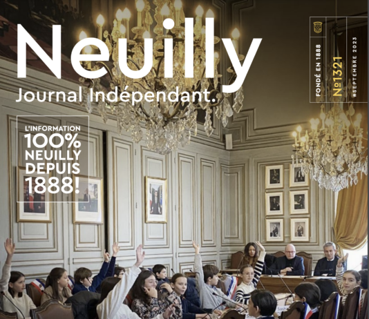 Couverture du Neuilly Journal Indépendant septembre 2023