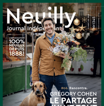 Couverture du Neuilly Journal de mai 2023. Rencontre avec Katherine Pancol